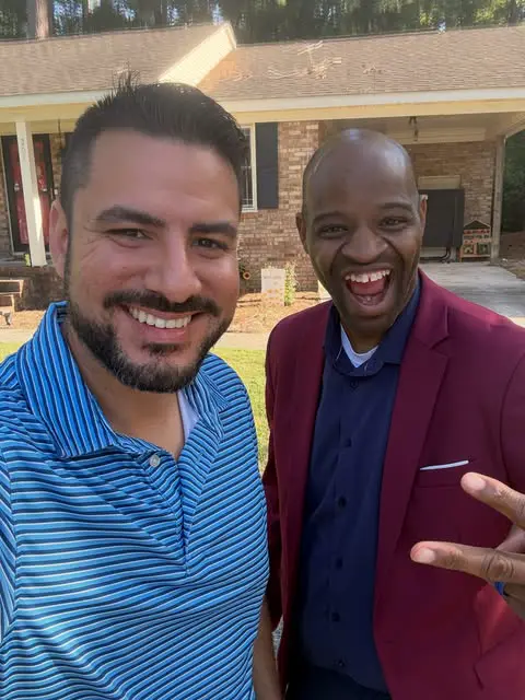 Kerlie with an agent